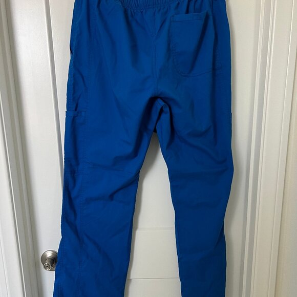 CHEROKEE Royal Blue Workwear Revolution Womans Drawstring Scrub Pant- MEDIUM - Picture 3 of 4